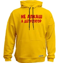 Худі без начосу з написом "Не алкаш, а дегустатор"
