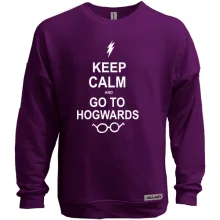 Свитшот без начеса Keep calm and go Hogwards