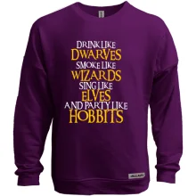 Свитшот без начеса Party like Hobbits