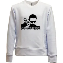 Детский свитшот без начеса Depeche with glasses