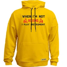 Худи без начеса When i'm not boxing - I play instrument