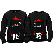 Парные кофты My-girlfriend-boyfriend