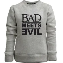 Детский свитшот без начеса Bad Meets Evil