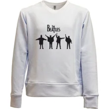 Детский свитшот без начеса с силуэтами The Beatles в стиле Help!