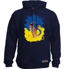 Худи без начеса Украинская девушка (ART)