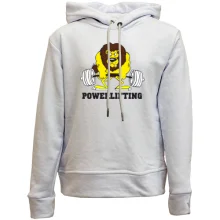 Дитяче худі без начосу Powerlifting lion