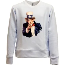 Дитячий світшот без начосу Дядько Сем (Uncle Sam)