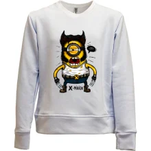Дитячий світшот без начосу з міньйоном-росомахою (x-minion)