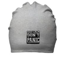 Хлопковая шапка Keep Calm Don't Panic
