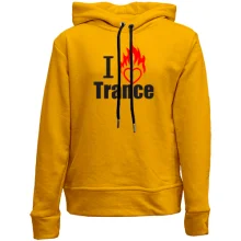 Детское худи без начеса I love Trance (3)