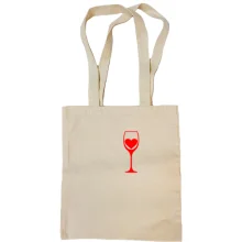 Сумка шоппер My heart in wine.