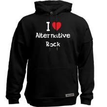 Худи без начеса I love alternative ROCK