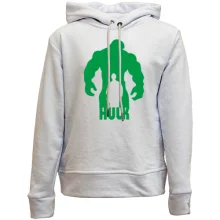 Дитяче худі без начосу із силуетом Халка та написом HULK