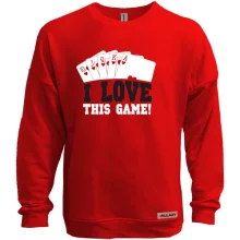 Свитшот без начеса I love tnis game