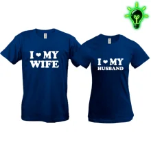 Парные футболки I love my wife - I love my husband