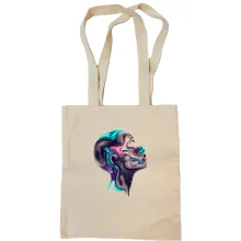 Сумка шоппер Human head abstract art