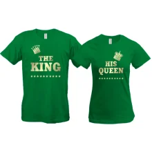 Парні футболки The King - his Queen (2)
