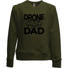 Детский свитшот без начеса "Drone Dad"