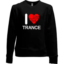 Детский свитшот без начеса I Love Trance
