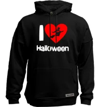 Худи без начеса I love Halloween