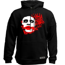 Худи без начеса Joker smile Batman Ha ha ha