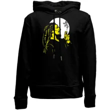 Дитяче худі без начосу Bob Marley на тлі місяця
