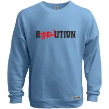 Свитшот без начеса с надписью "REVOLUTION LOVE"