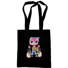 Сумка шопер Girl with pink hair