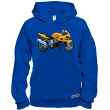 Худи BASE с желтым мотоциклом suzuki