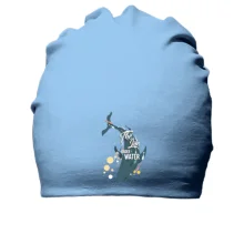 Хлопковая шапка The life under water с китом