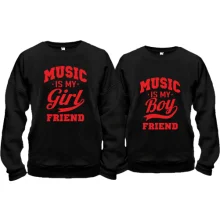 Парні кофти Music is my boyfriend-girlfriend