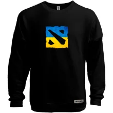 Свитшот без начеса с логотипом Dota 2 в украинском стиле