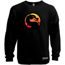 Свитшот без начеса с логотипом Mortal Kombat