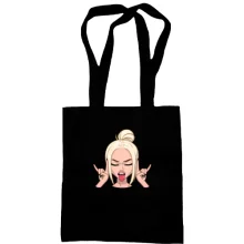 Сумка шоппер Art. Blonde shows tongue