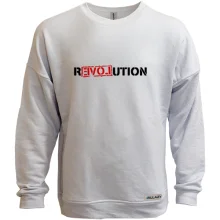 Свитшот без начеса с надписью REVOLUTION LOVE (2)