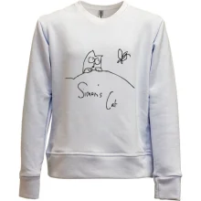 Детский свитшот без начеса Simon's Cat с бабочкой