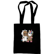 Сумка шоппер Baby groot and unicorn