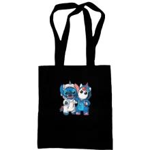 Сумка шоппер Stitch and unicorn