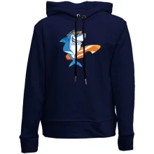Детское худи без начеса Shark Surfer