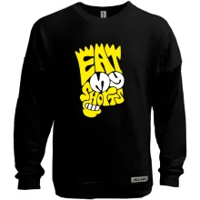 Свитшот без начеса Eat my shirts в виде Симпсона