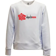 Детский свитшот без начеса Depeche Mode red Rose