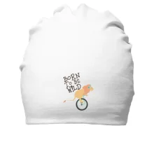 Хлопковая шапка Born to be W!ld