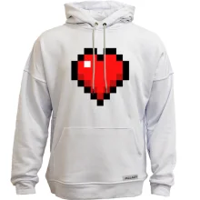 Худи без начеса Minecraft heart