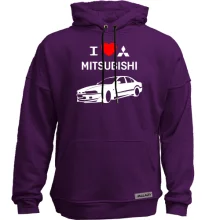 Худи без начеса I love mitsubishi