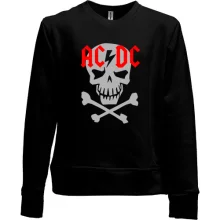 Детский свитшот без начеса ACDC skull