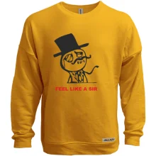 Свитшот без начеса Feel Like a Sir 2