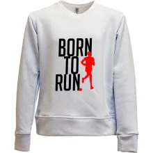 Детский свитшот без начеса Born to run