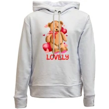 Детское худи без начеса Мишка Lovely