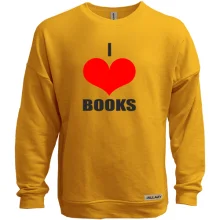 Світшот без начосу I love books