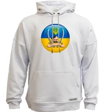 Худи без начеса с изображением козака с саблями